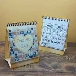Calendario de mesa Corazón Vintage